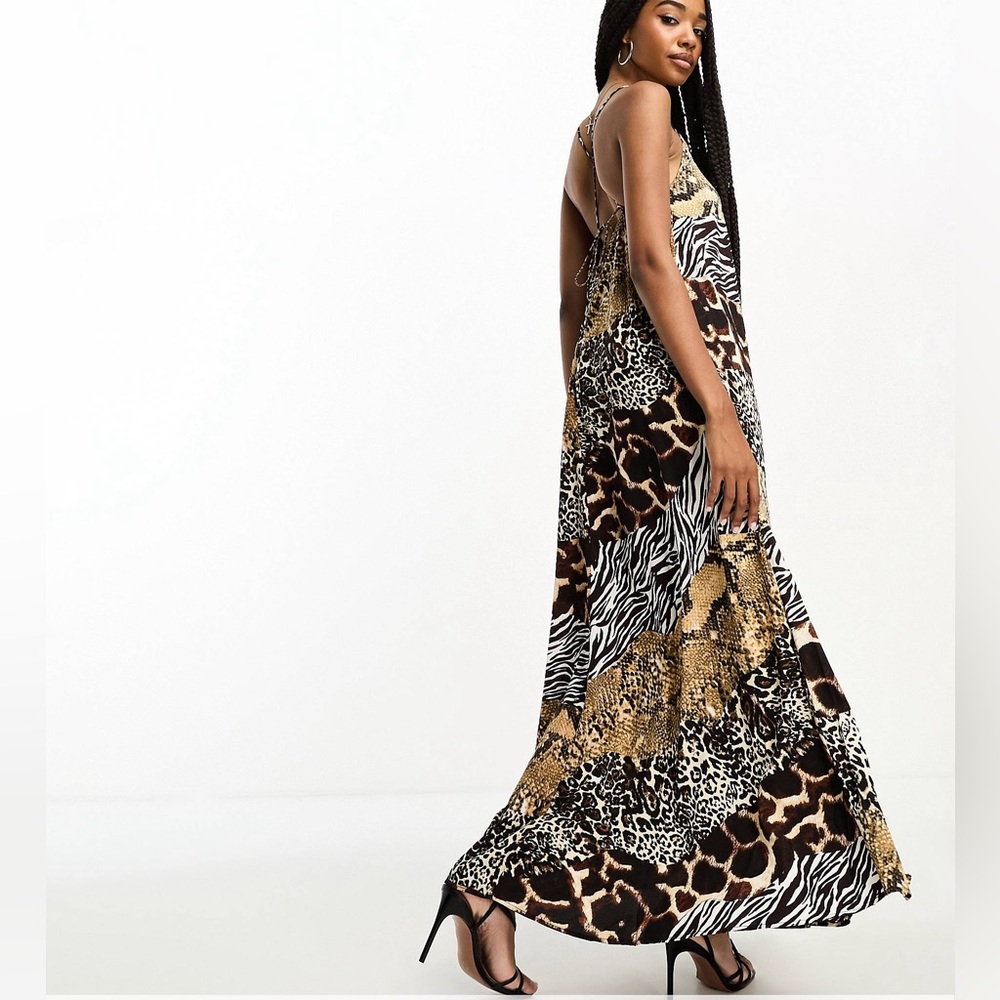 Pretty Young Thing Animal Print Maxi Dress